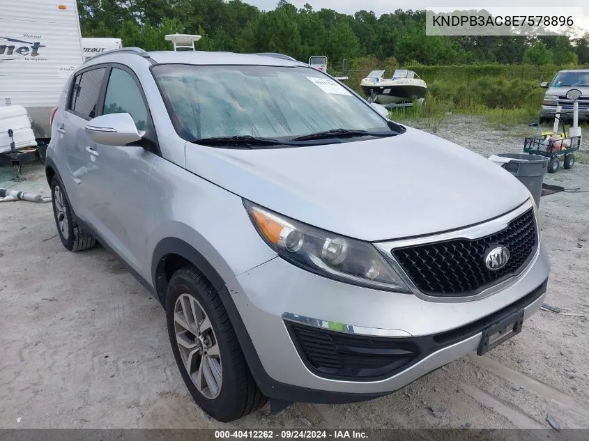 2014 Kia Sportage Lx VIN: KNDPB3AC8E7578896 Lot: 40412262