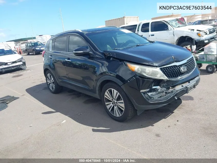 2014 Kia Sportage Ex VIN: KNDPC3AC9E7603544 Lot: 40475845