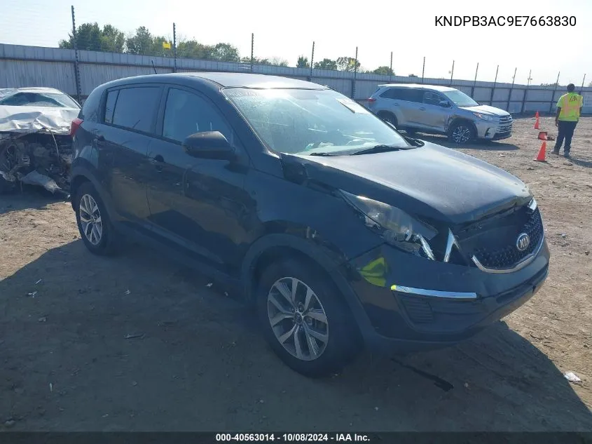 2014 Kia Sportage Lx VIN: KNDPB3AC9E7663830 Lot: 40563014