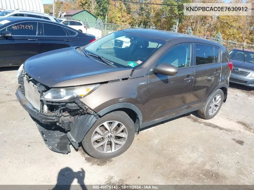 KNDPBCAC0E7630912 2014 Kia Sportage Lx