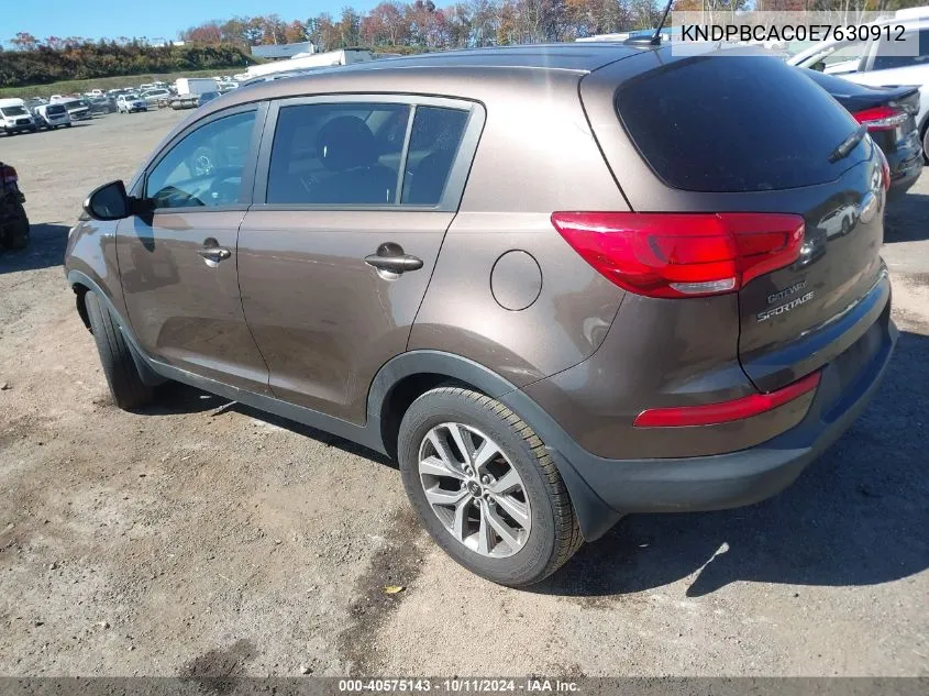 KNDPBCAC0E7630912 2014 Kia Sportage Lx