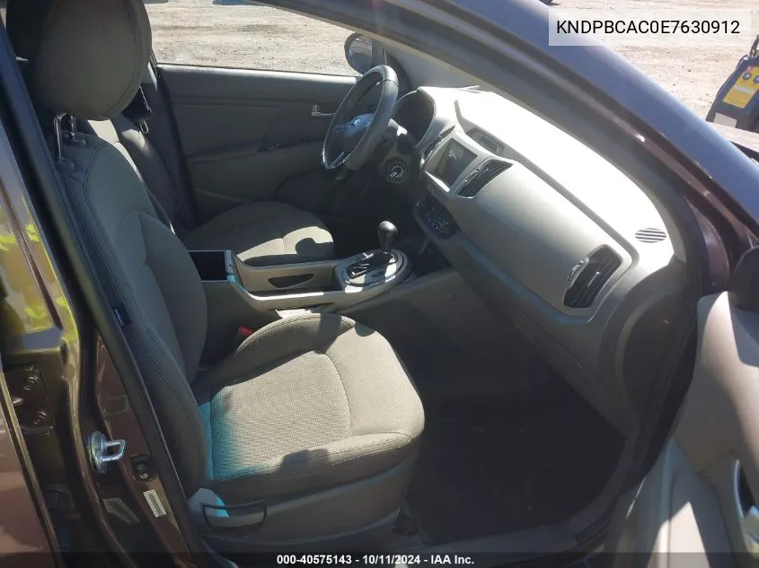 KNDPBCAC0E7630912 2014 Kia Sportage Lx