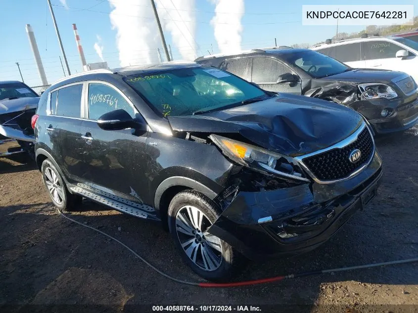 KNDPCCAC0E7642281 2014 Kia Sportage Ex