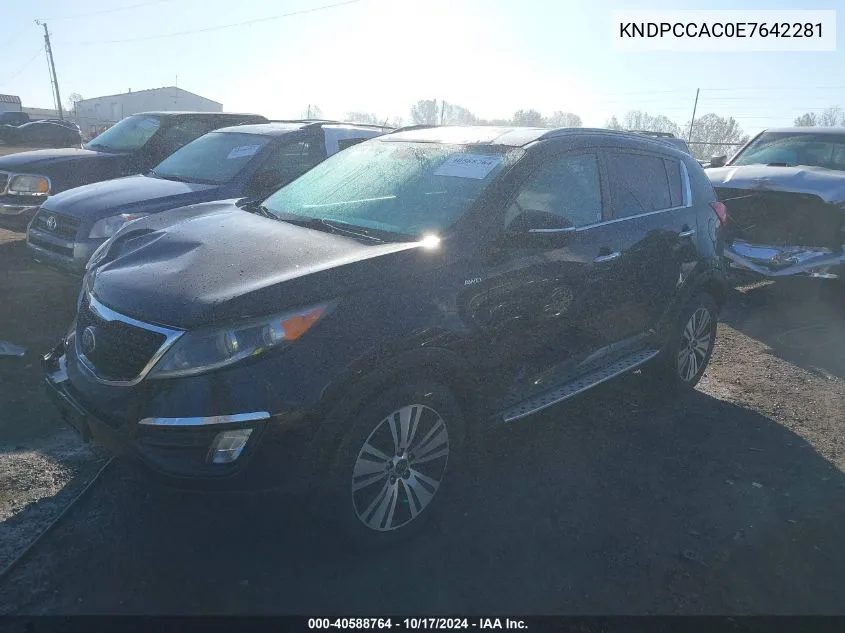 KNDPCCAC0E7642281 2014 Kia Sportage Ex