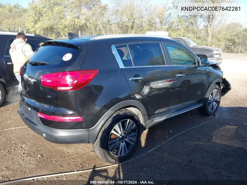 KNDPCCAC0E7642281 2014 Kia Sportage Ex