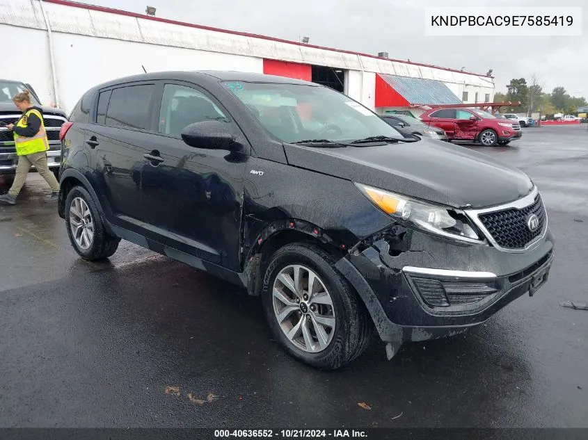 KNDPBCAC9E7585419 2014 Kia Sportage Lx