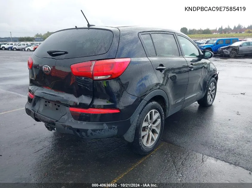 KNDPBCAC9E7585419 2014 Kia Sportage Lx