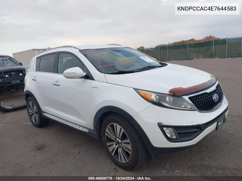 KNDPCCAC4E7644583 2014 Kia Sportage Ex