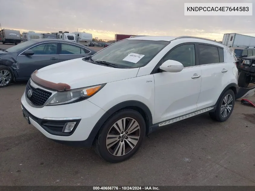 KNDPCCAC4E7644583 2014 Kia Sportage Ex