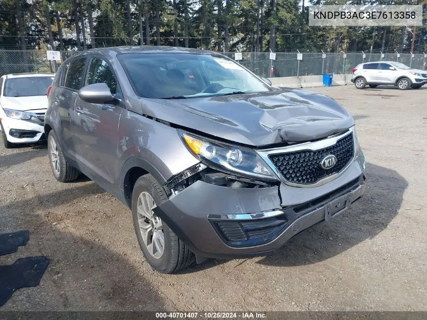 2014 Kia Sportage Lx VIN: KNDPB3AC3E7613358 Lot: 40701407