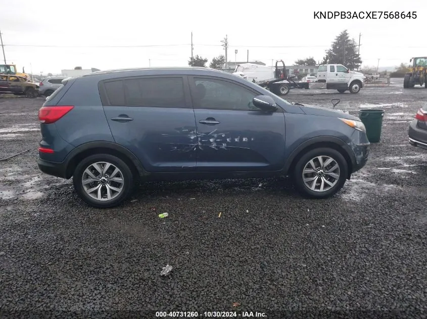 2014 Kia Sportage Lx VIN: KNDPB3ACXE7568645 Lot: 40731260