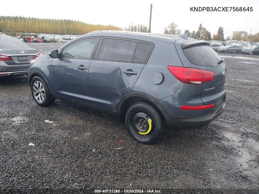 KNDPB3ACXE7568645 2014 Kia Sportage Lx