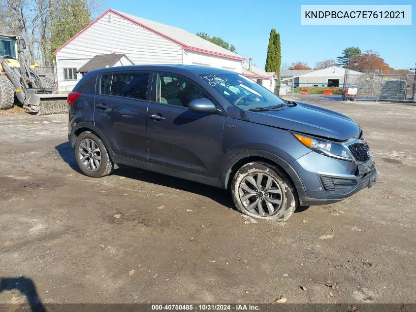 2014 Kia Sportage Lx VIN: KNDPBCAC7E7612021 Lot: 40750485