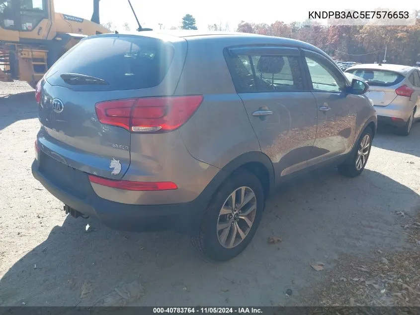 2014 Kia Sportage Lx VIN: KNDPB3AC5E7576653 Lot: 40783764