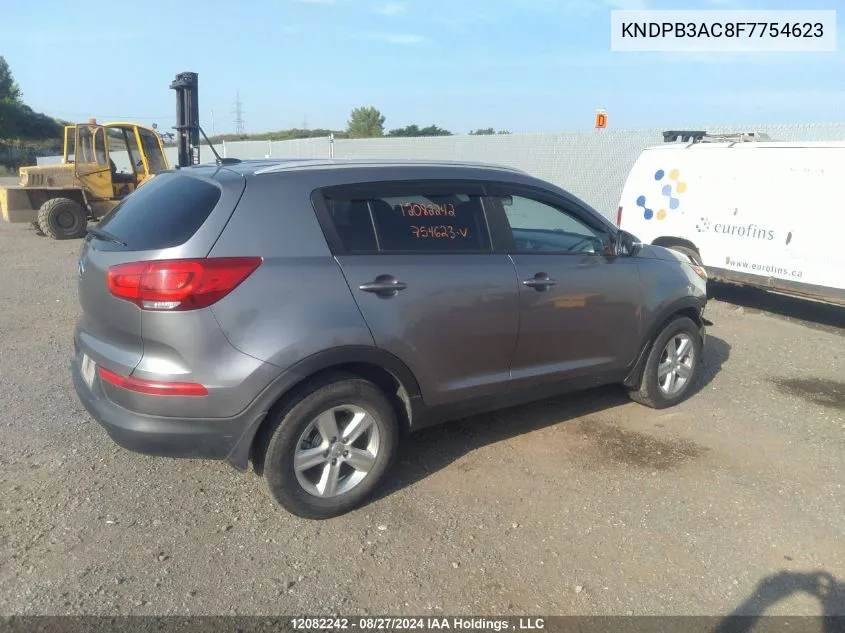 2015 Kia Sportage Lx VIN: KNDPB3AC8F7754623 Lot: 12082242