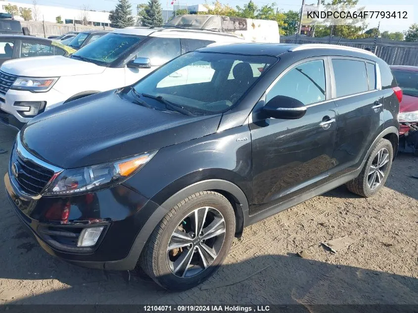 2015 Kia Sportage VIN: KNDPCCA64F7793412 Lot: 12104071