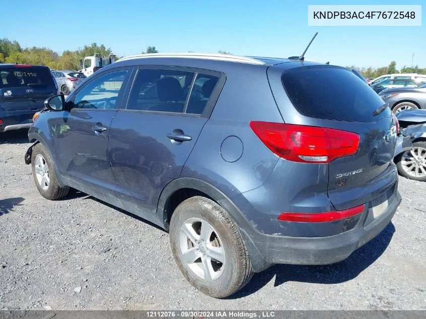 KNDPB3AC4F7672548 2015 Kia Sportage