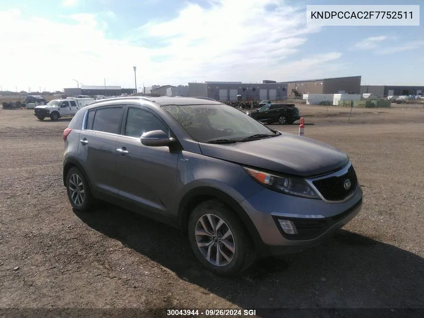 KNDPCCAC2F7752511 2015 Kia Sportage Ex