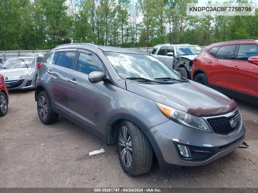 2015 Kia Sportage Ex VIN: KNDPC3AC8F7758796 Lot: 39261747