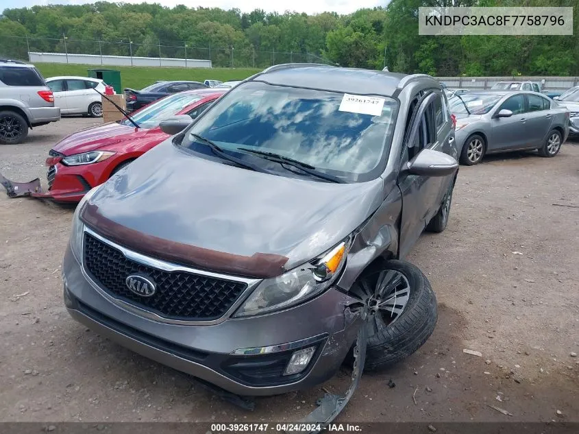 2015 Kia Sportage Ex VIN: KNDPC3AC8F7758796 Lot: 39261747