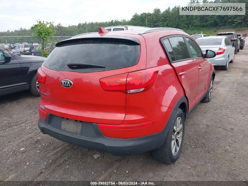 KNDPBCACXF7697566 2015 Kia Sportage Lx