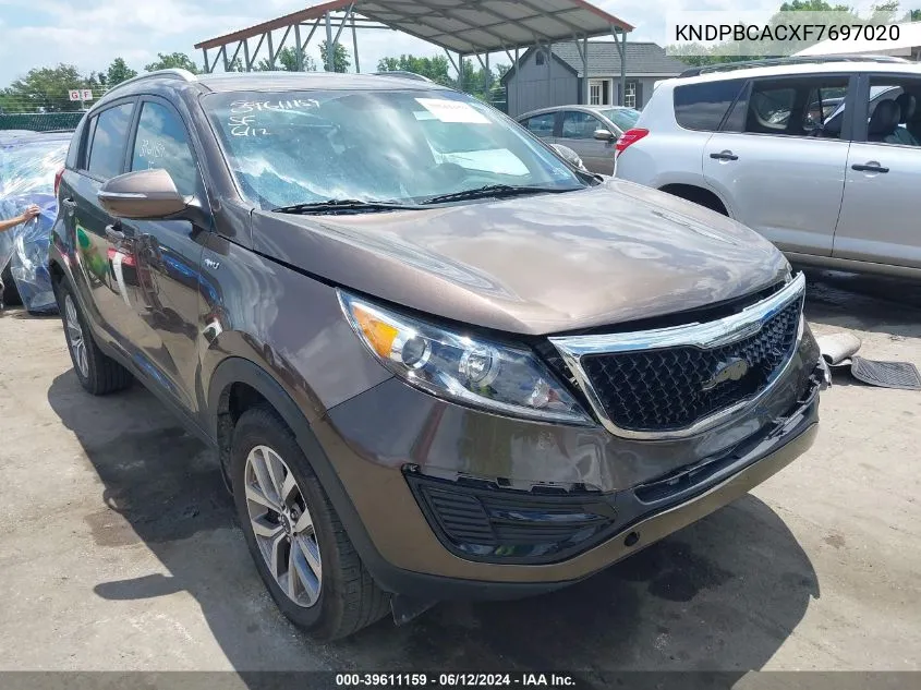 KNDPBCACXF7697020 2015 Kia Sportage Lx