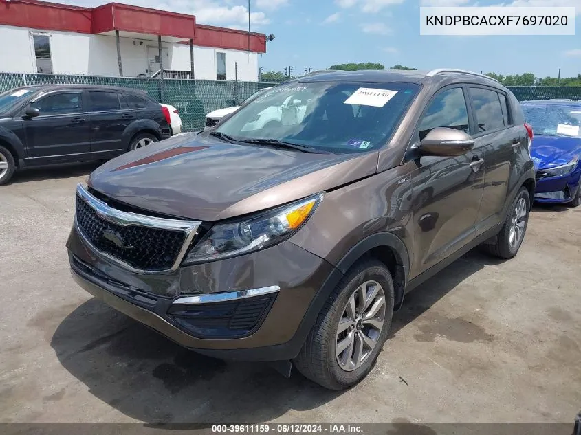 KNDPBCACXF7697020 2015 Kia Sportage Lx