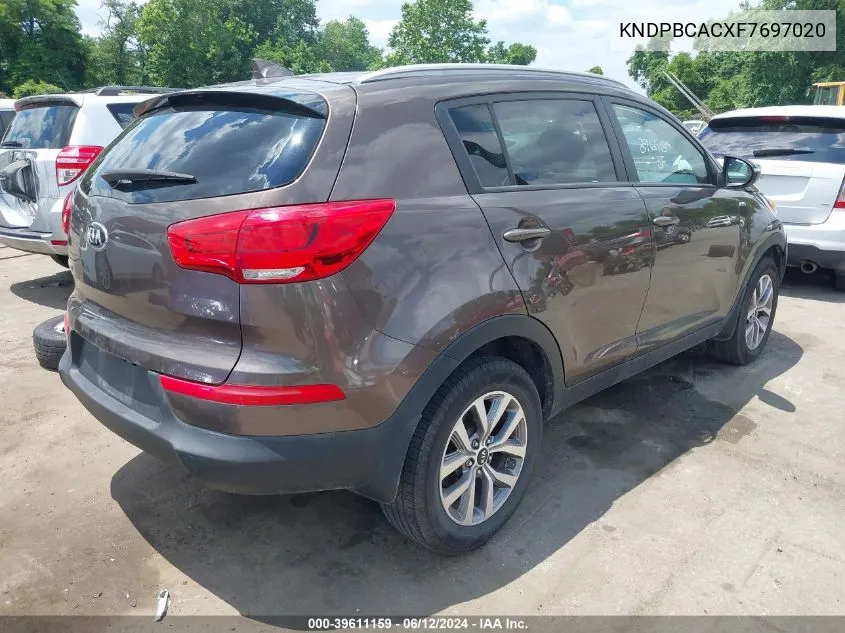 KNDPBCACXF7697020 2015 Kia Sportage Lx