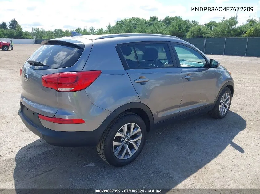 KNDPB3AC4F7672209 2015 Kia Sportage Lx