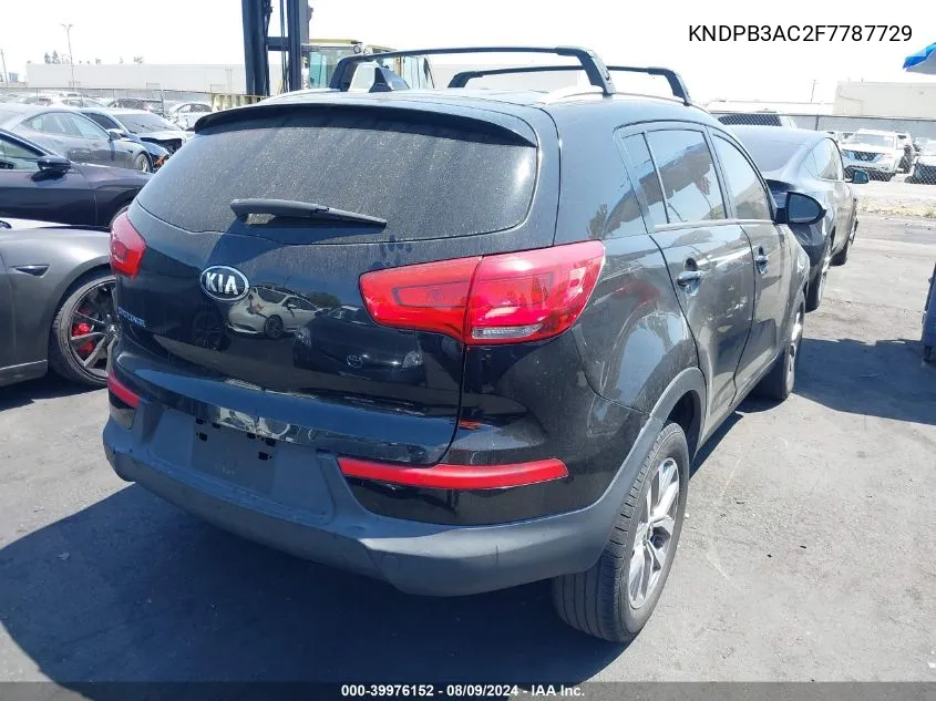 2015 Kia Sportage Lx VIN: KNDPB3AC2F7787729 Lot: 39976152