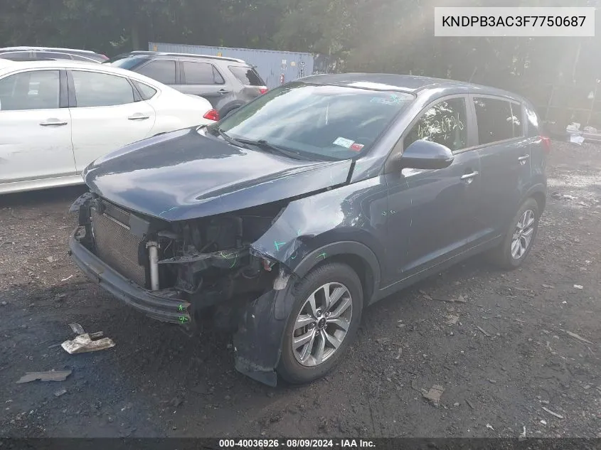 KNDPB3AC3F7750687 2015 Kia Sportage Lx