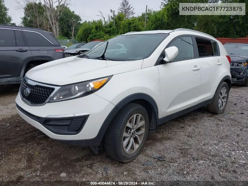 2015 Kia Sportage Lx VIN: KNDPBCAC1F7723875 Lot: 40044674