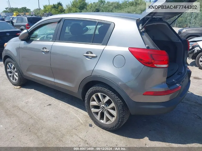 KNDPB3AC4F7744302 2015 Kia Sportage Lx