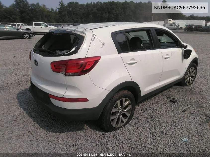 KNDPBCAC9F7792636 2015 Kia Sportage Lx