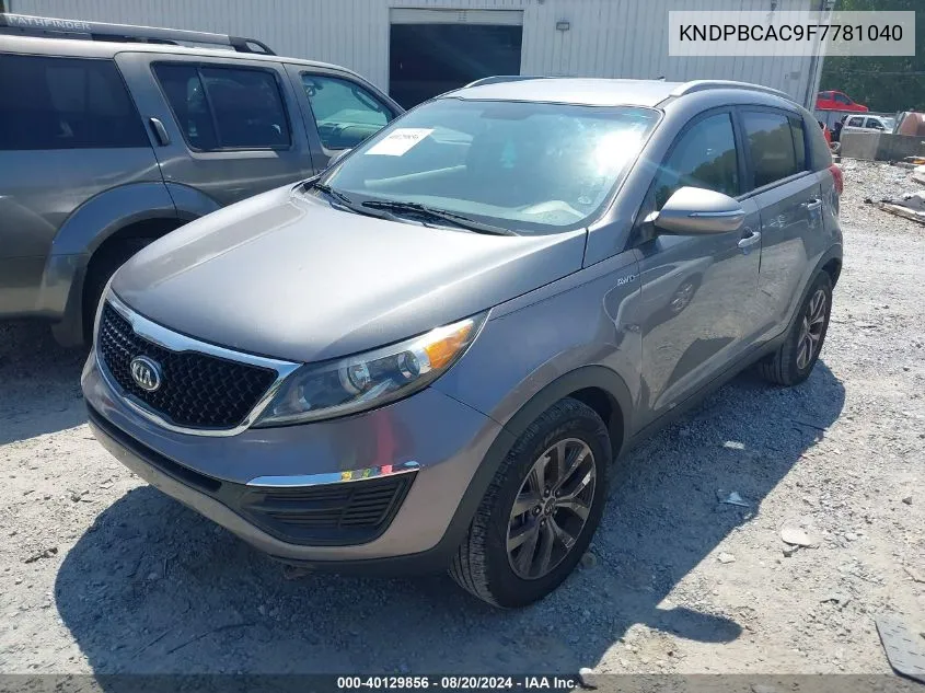 KNDPBCAC9F7781040 2015 Kia Sportage Lx