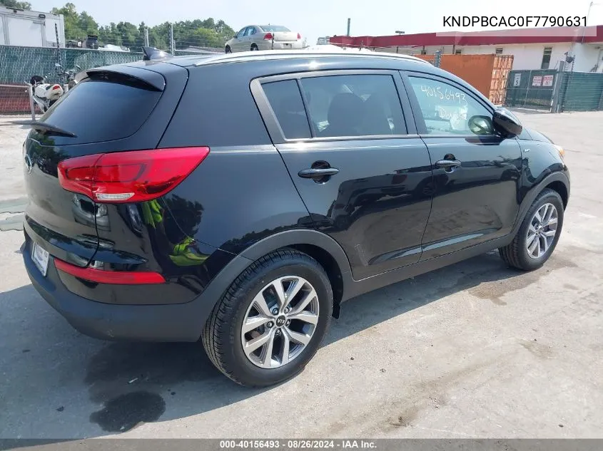 2015 Kia Sportage Lx VIN: KNDPBCAC0F7790631 Lot: 40156493