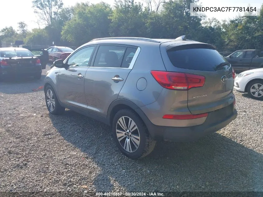 KNDPC3AC7F7781454 2015 Kia Sportage Ex