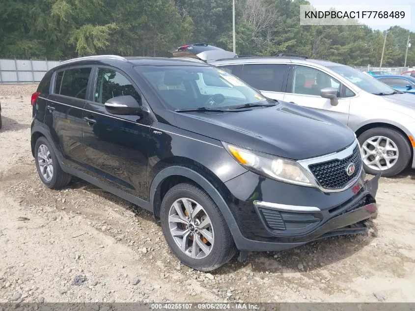 2015 Kia Sportage Lx VIN: KNDPBCAC1F7768489 Lot: 40255107