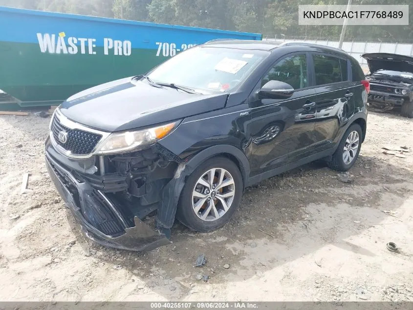 KNDPBCAC1F7768489 2015 Kia Sportage Lx