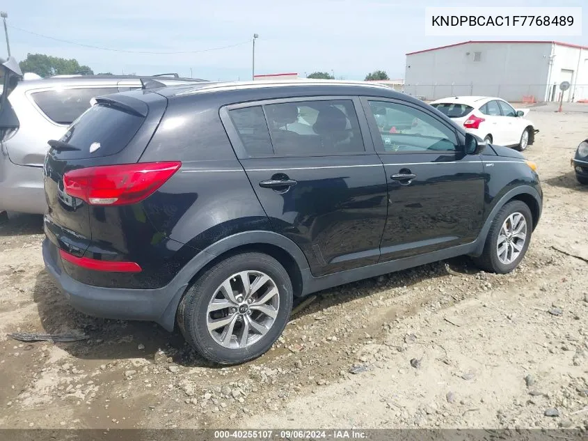 2015 Kia Sportage Lx VIN: KNDPBCAC1F7768489 Lot: 40255107