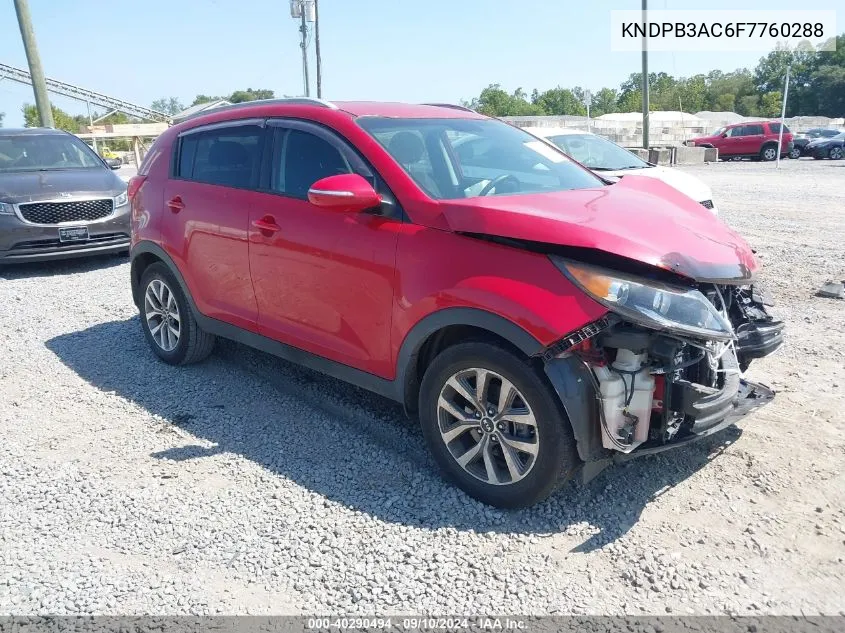 KNDPB3AC6F7760288 2015 Kia Sportage Lx