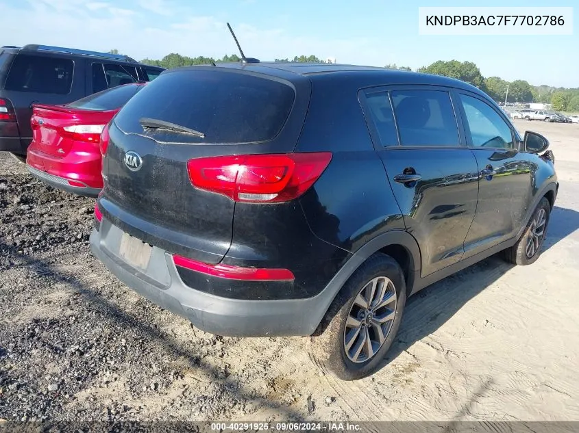 2015 Kia Sportage Lx VIN: KNDPB3AC7F7702786 Lot: 40291925