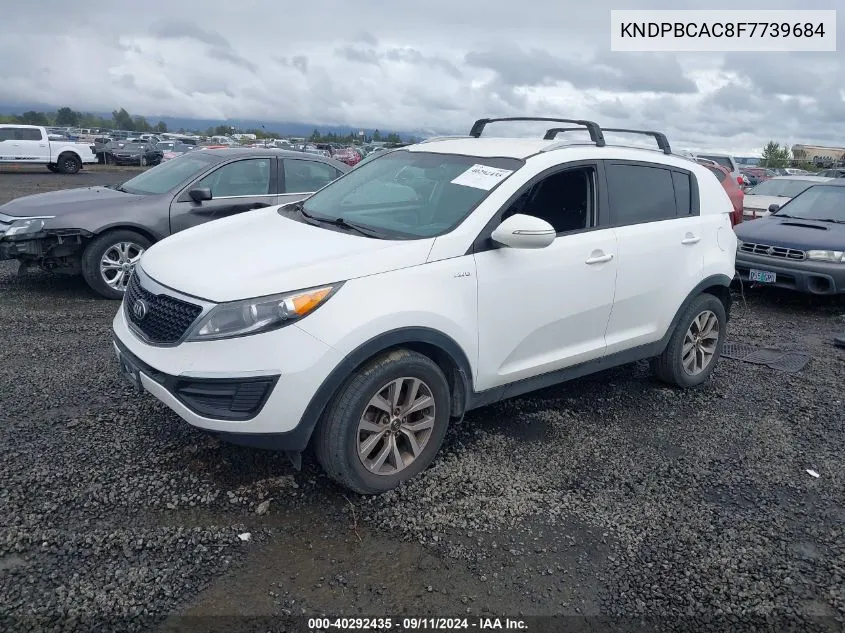 2015 Kia Sportage Lx VIN: KNDPBCAC8F7739684 Lot: 40292435