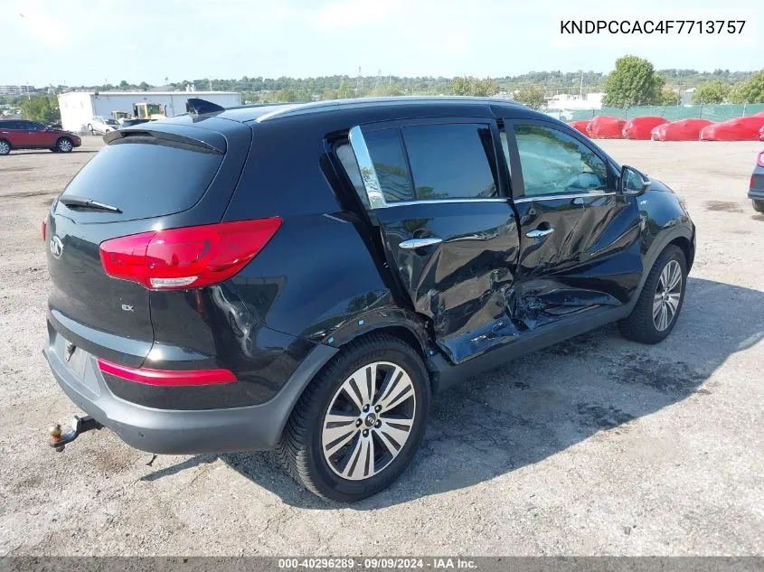 2015 Kia Sportage Ex VIN: KNDPCCAC4F7713757 Lot: 40296289