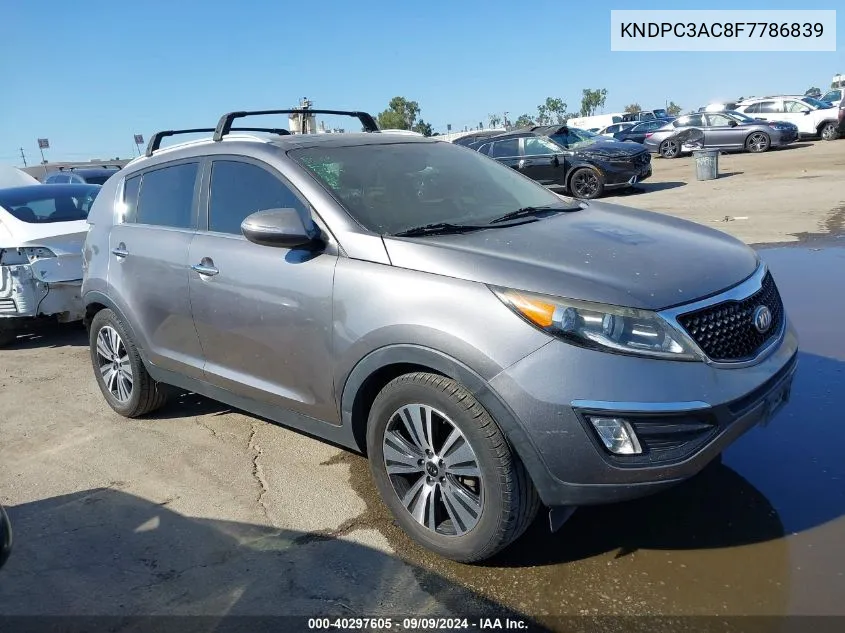 KNDPC3AC8F7786839 2015 Kia Sportage Ex