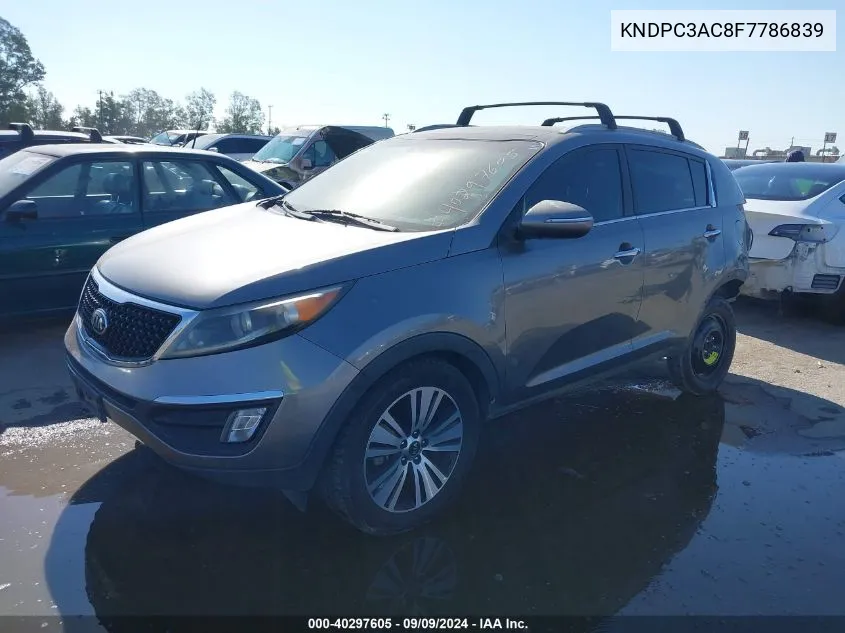 2015 Kia Sportage Ex VIN: KNDPC3AC8F7786839 Lot: 40297605