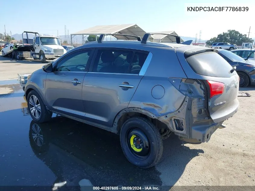 KNDPC3AC8F7786839 2015 Kia Sportage Ex