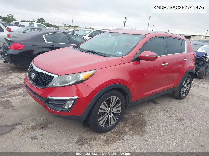 2015 Kia Sportage Ex VIN: KNDPC3AC2F7741976 Lot: 40321833