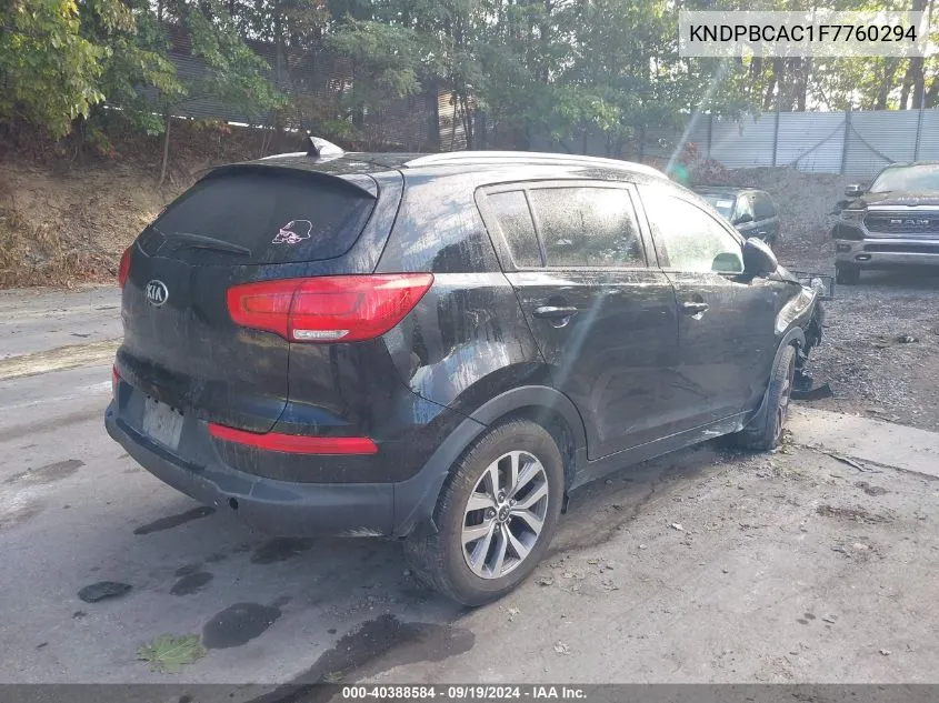 KNDPBCAC1F7760294 2015 Kia Sportage Lx