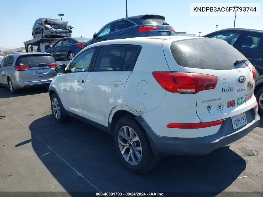 KNDPB3AC6F7793744 2015 Kia Sportage Lx